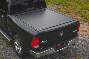 Ram 1500 Classic Powered Retractable Bed Cover - Rough Country - Heavy-Duty Aluminum, UV Protection - Matte Black - '19-'24